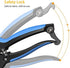 8" Pruning Shears, Pohaku Garden Shears Premium Titanium Scissors Clippers with Safety Locking Spare Spring, Bypass Hand Pruners, Branch Cutter Gardening Hand Tools for Trimming Bushes Flowers Plants