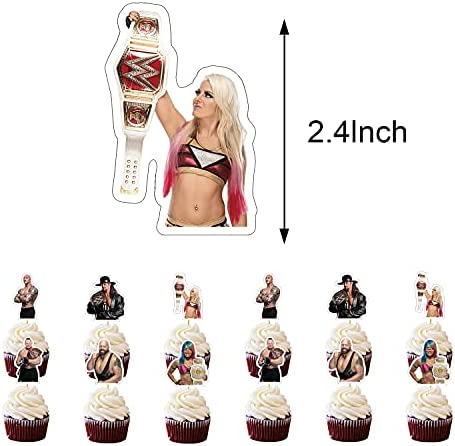 Wrestling Party Supplies Birthday Wrestling Party Decorations Set Include Banner Balloons Cake Tops