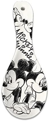 Disney Mickey and Minnie Mouse Sketch Ceramic Spoon Rest, 9 Inches