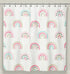 ScarJamFam Rainbow Shower Curtain 72" x 72"/ Easy to Clean Boho Shower Curtain/ Washable Kids Shower Curtain Rainbow Decor/ Cute Shower Curtains Boho