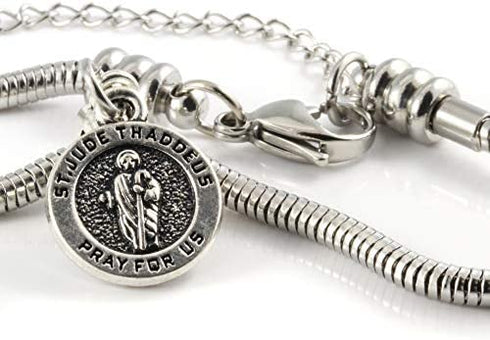 Saint Jude Bracelet - San Judas Tadeo Bracelet a St Jude Bracelet for Women a Great San Judas Bracelet for Women Great San Judas Chain Sanjudas Jewelry St Jude Metals and Sanjudas Tadeo Hospital Gift
