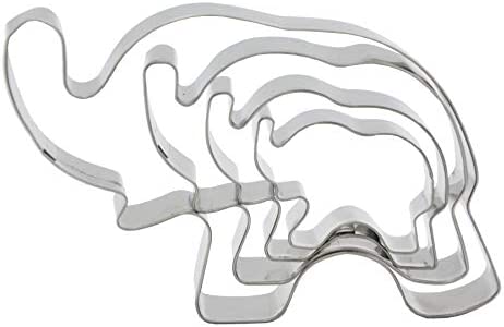 4 PCS Set Cute Elephant Shaped Stainless Steel Cake Fondant Cookie Mold Cutters