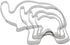 4 PCS Set Cute Elephant Shaped Stainless Steel Cake Fondant Cookie Mold Cutters