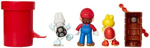 SUPER MARIO Nintendo Dungeon 2.5” Figure Multipack Diorama Set with Accessories