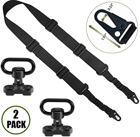 Pecawen 2 Point Traditional Sling Quick Adjust Sling with QD Sling Mount for Mloc System