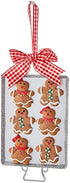 Kurt Adler 6" Metal Cookie Tray with Gingerbread Ornament - 2A
