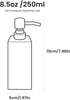 Zegeon Soap Dispenser Hand Metal Pump Lotion Bottle for Bathroom, Bedroom and Kitchen (Black Square)
