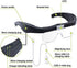 Headband Magnifier Rechargeable Magnifying Glass with LED Light Hands Free Magnifying Glass for Reading Interchangeable Magnification Lenses 1.5X 2.5X 3.5X 5X for Close Work Jewelry Hobby Crafts