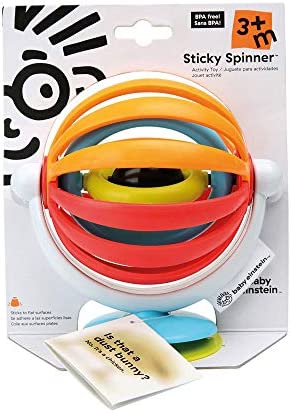 Baby Einstein Sticky Spinner BPA-free High Chair Activity Toy, Ages 3 Months+