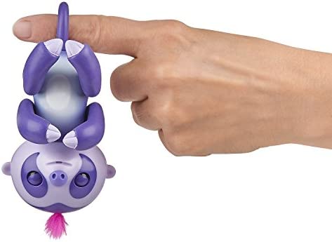Fingerlings Baby Sloth - Marge (Purple) - Interactive Baby Pet - by WowWee
