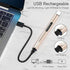 REIDEA Electronic Candle Lighter Arc Windproof Flameless USB Rechargeable Lighter with Safe Button for Home Kitchen Champagne Gold S4