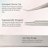 Eyelash Extension Tweezers for Individual and 3D 5D 6D Volume Lashes Curved Point Professional Stainless Steel Precision Lash Extension Tweezers
