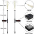 2Pack Solar Firework Lights Outdoor 120LED Garden Decorative Starburst Lamp Powered Copper Wire Fairy String Stake Landscape Waterproof DIY Flowers Sparklers Lighting for Christmas Walkway Warm White
