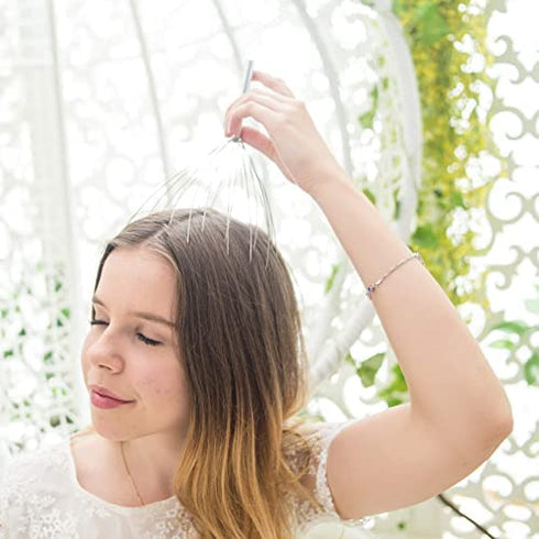 USAGA Head Massager Scalp Massager 20 Fingers Head Scratcher, Ideal Gift for Head Body Relaxing