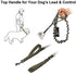 OneTigris Tactical Dog Training Bungee Leash with 2 Control Handle Quick Release Nylon Leads Rope(Ranger Green)