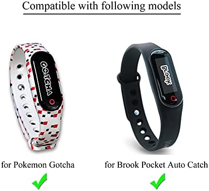 B-Great Replacement Accessory Wrist Band for Compatible with Pokemon Go Go-tcha, One Size, Black, Pack of 2