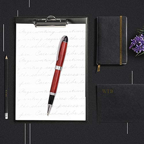 Writing Pen Set with Gift Box - Elegant Nice Black Ink Ballpoint Pen for Journal Signature Executive Business Office