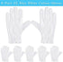 Paxcoo 6 Pairs XL White Cotton Gloves for Dry Hand Moisturizing Cosmetic Eczema Hand Spa and Coin Jewelry Inspection