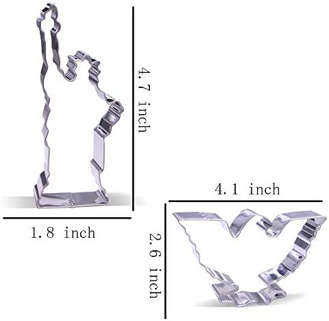 4th of July Cookie Cutter Set - 8 Piece - Stainless Steel