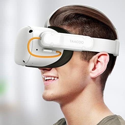 TAACOO Battery Pack for Quest 2 | Accessories for Quest 2 Headset, Lightweight and Portable VR Extended Power Compatible with Quest 2 Original Strap and Elite Strap