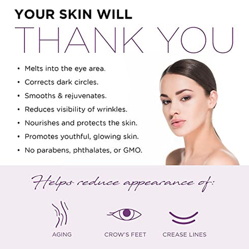 AZURE Collagen & Vitamin C Anti Aging Eye Serum - Toning, De-Puffing & Brightening Serum - Reduces Wrinkles, Fine Lines & Dark Circles - Minimizes Fatigue - Skin Care Made in Korea - 30mL / 1 fl.oz.