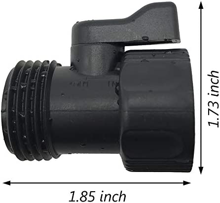 ALKARAMA 10 Pack Plastic Garden Hose Shut Off Valve Water Shutoff Valve Shut-Off Ball Valve Standard 3/4'' Thread Connector Coupling