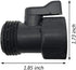 ALKARAMA 10 Pack Plastic Garden Hose Shut Off Valve Water Shutoff Valve Shut-Off Ball Valve Standard 3/4'' Thread Connector Coupling