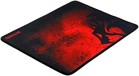 Redragon P016 Gaming Mouse Pad, Large 13 x 10.2 x 0.1 Inches, Stitched Edges, Waterproof, Black Red Dragon Design, Pixel-Perfect Accuracy Optimized for All MMO Computer Mouse Sensitivity and Sensors