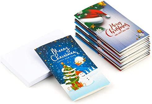 Christmas Gifts Card Money Holder in 5 Holiday Cute Festive Designs 30 Christmas Greeting Cards & 30 Envelopes,Christmas money holder with envelopes