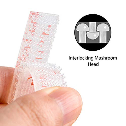 EZ Pass/IPass/IZoom Toll Tag Mounting Kit - 8 Pcs (4 Sets) Reclosable Fastener Dual Lock Tape Strips