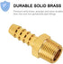 SUNGATOR Brass Hose Fitting, Adapter, 3/8" Barb x 3/8" NPT Male Pipe (2-Pack)