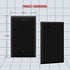 ENERLITES Blank Device Wall Plate, Gloss Finish, Standard Size 1-Gang 4.50" x 2.76", Polycarbonate Thermoplastic, 8801-BK-10PCS, Black (10 Pack)