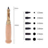 Japanese Screw Punch Screw Punch Auto Leather Tool Book Drill 6 Tips Sizes 1.5-4mm for Sewing Leather Paper Craft Adjustable Screw Hole Punch Bookbinding Tool