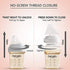 Hegen Baby Bottles – Anti Colic Baby Bottles Wide Neck - Breastfeeding System 5 oz with Slow Flow Teats