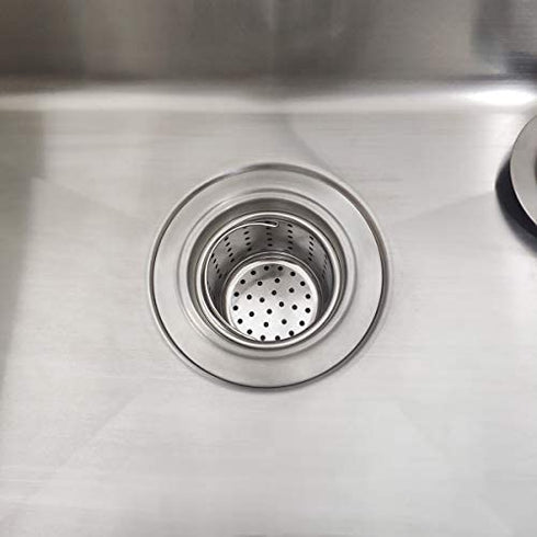 GZILA Kitchen Sink Drain Basket Only, 3-inch Basket For Kitchen Sink Strainer Replacement, Deep Cup with Handle, SUS 304 Stainless Steel