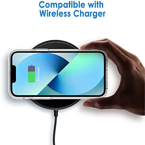 JETech Case for iPhone 13 6.1-Inch, Non-Yellowing Shockproof Phone Bumper Cover, Anti-Scratch Clear Back (Clear)