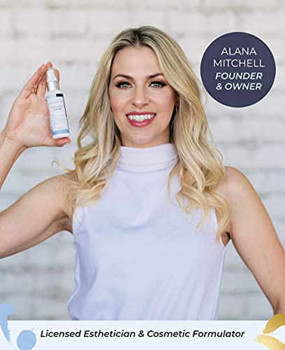 Alana Mitchell Hyaluronic Acid Serum for Face - Moisture Boost Anti Aging Serum - Face Serum to Fight Wrinkles & Fine Lines - Hydrating Serum Face Moisturizer for Sensitive, Dry & Combo Skin (2 oz)