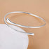 Vitaltyextracts Silver Plated Bracelet Shining Bangle Bracelets (Silver)