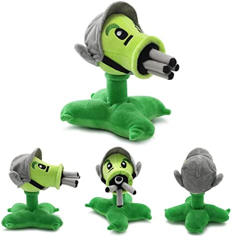 Maikerry 1 PC PVZ Plants Plush Toy ,Stuffed Soft Doll Peashooter Plush Toy ,Great Gift for Halloween & Christmas
