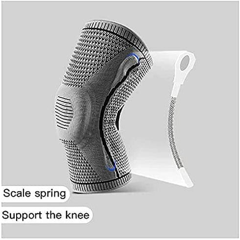 YOUTIFAN 2pcs Knee Brace Compression Sleeve for Knee Pain - Professional Knee Brace, Elastic Knee Wraps Patella Stabilizer with Silicone Gel Spring Support,Knee Support