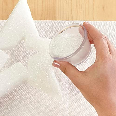 FloraCraft Diamond Dust Glitter 6 Ounce Clear Glass