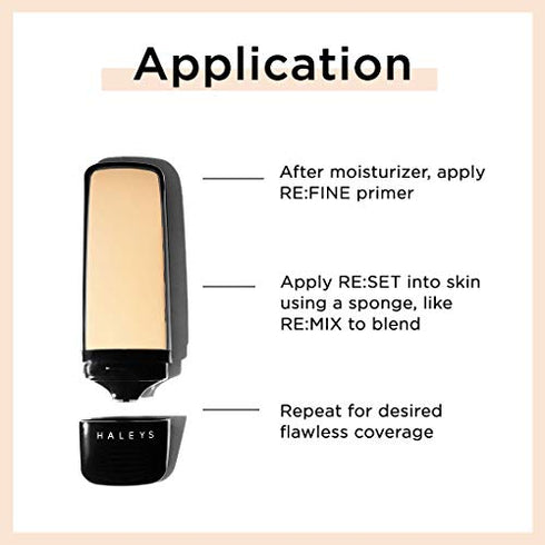 HALEYS RE:SET Liquid Matte Foundation (5.00) Vegan, Cruelty-Free Foundation Makeup - Even Skin Tone and Cover Blemishes & Imperfections with a Matte Finish for Long-Lasting Wear