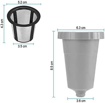 PREMIUM FILTERS DIRECT Reusable Coffee Filter fits KEURIG Classic 1.0 & Cuisinart Single Serve Brewers replaces your KEURIG My K-Cup / Cuisinart Filter + Micro Cleaning Brush