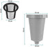 PREMIUM FILTERS DIRECT Reusable Coffee Filter fits KEURIG Classic 1.0 & Cuisinart Single Serve Brewers replaces your KEURIG My K-Cup / Cuisinart Filter + Micro Cleaning Brush