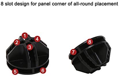 C&AHOME 24 pcs Wire Cube Plastic Connectors for Cube Storage Modular Closet Organizer and Metal Grid Shelving Unit Black