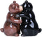 Pacific Giftware Hugging Bears Magnetic Ceramic Salt and Pepper Shakers Set