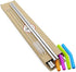 Big Drinking Straws Reusable 14.5" Extra Long 8mm Extra Wide Food-Grade 18/8 Stainless Steel Silicone Elbows Tips for Smoothie Milkshake Cocktail Juice Hot Drinks - Set of 4 + 2 Cleaning Brushes