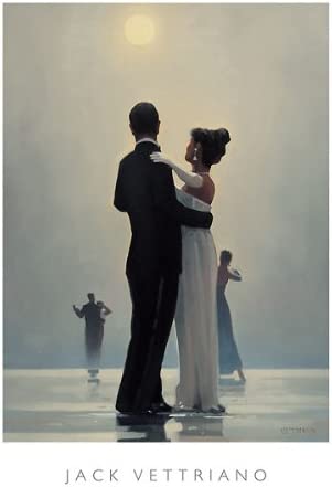 Dance Me to the End of Love Jack Vettriano Romance Couples Dancing Poster, Overall Size: 23.5x31.5, Image Size: 21.75x26