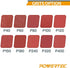 POWERTEC 110113 4 x 36 Inch Sanding Belts | 120 Grit Aluminum Oxide Sanding Belt | Premium Sandpaper – 3 Pack
