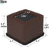 FONDDI 3 Inch Bed and Furniture Risers - Heavy Duty Plastic Lifts for Sofa, Chair, Table, Desk, Couch, Dorm - 4 Pack, Dark Brown
